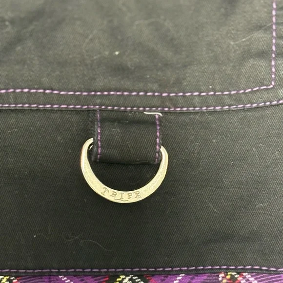 Vintage Tripp NYC Purple Plaid Mini Skirt Y2K Size Large - Picture 8 of 9